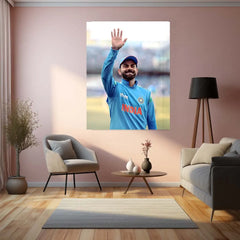 Cricket Metal Poster | Virat Kohli Metal Poster – Iconic Cricket Legend Wall Art 1 - TURTLEWINGS