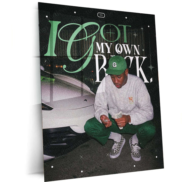 I Got My Own Back – Motivational Quote Metal Frame | Bold Self-Love Wall Art