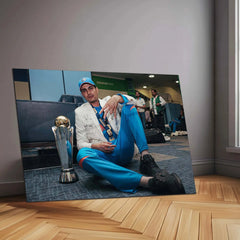 Shubham Gill | Indian Team Champions Trophy 2025 Winner | Metal Poster - TURTLEWINGS