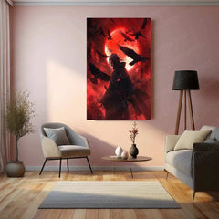 Itachi Uchiha Metal Poster – Akatsuki Anime Wall Art | Naruto Shippuden Decor - TURTLEWINGS