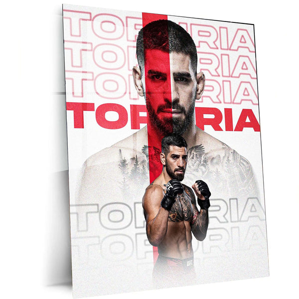 Ilia Topuria UFC Metal Frame | Knockout MMA Champion Wall Art - TURTLEWINGS