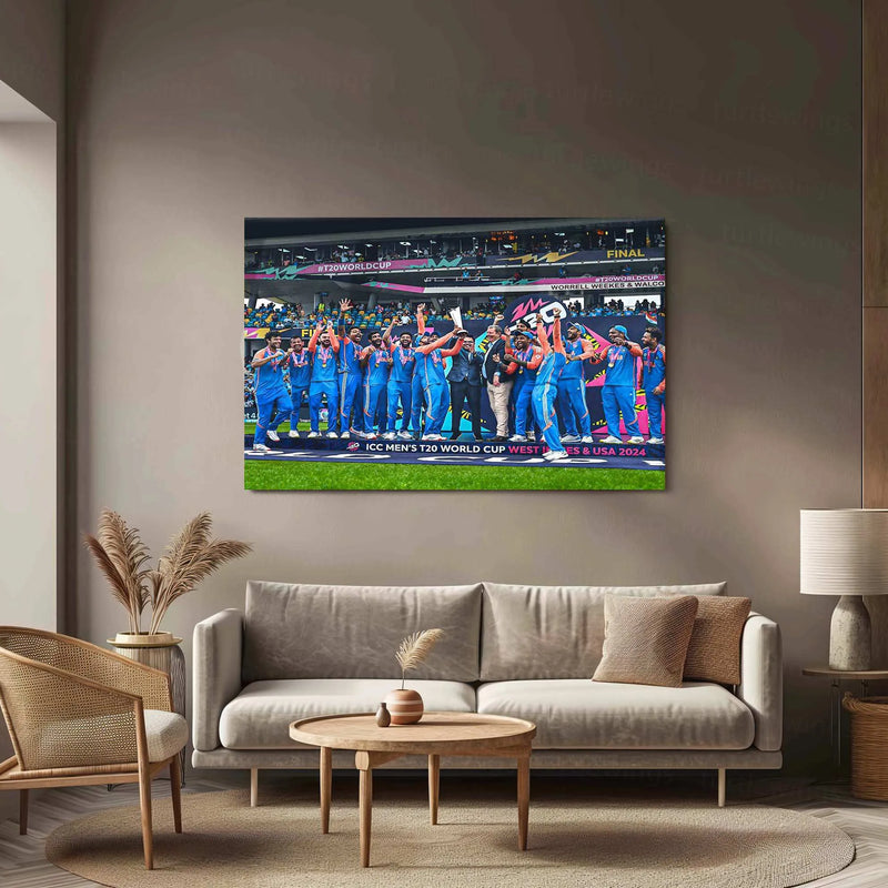 Indian Cricket Team Metal Poster – Glory, Passion & Legacy 4 - TURTLEWINGS