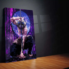 Anime Metal Poster | Inosuke Hashibira – Beast Breathing Stance Metal Poster | Demon Slayer Wall Frame
