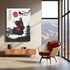 Anime metal poster | Itachi Uchiha – The Crow of the Akatsuki Metal Poster | Naruto Anime Wall Frame
