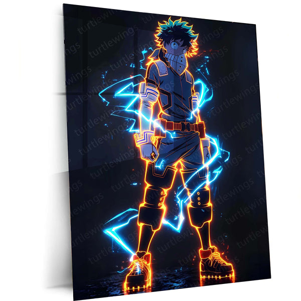 Anime Metal Poster | Izuku Midoriya – Metal Poster | My Hero Academia Wall Frame 1