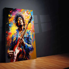 Jimi Hendrix Metal Poster – Legendary Guitar Icon Wall Art - TURTLEWINGS