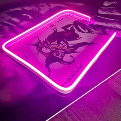 Joker Card Neon LED Metal Frame â Playful and Bold Wall Art - TURTLEWINGS