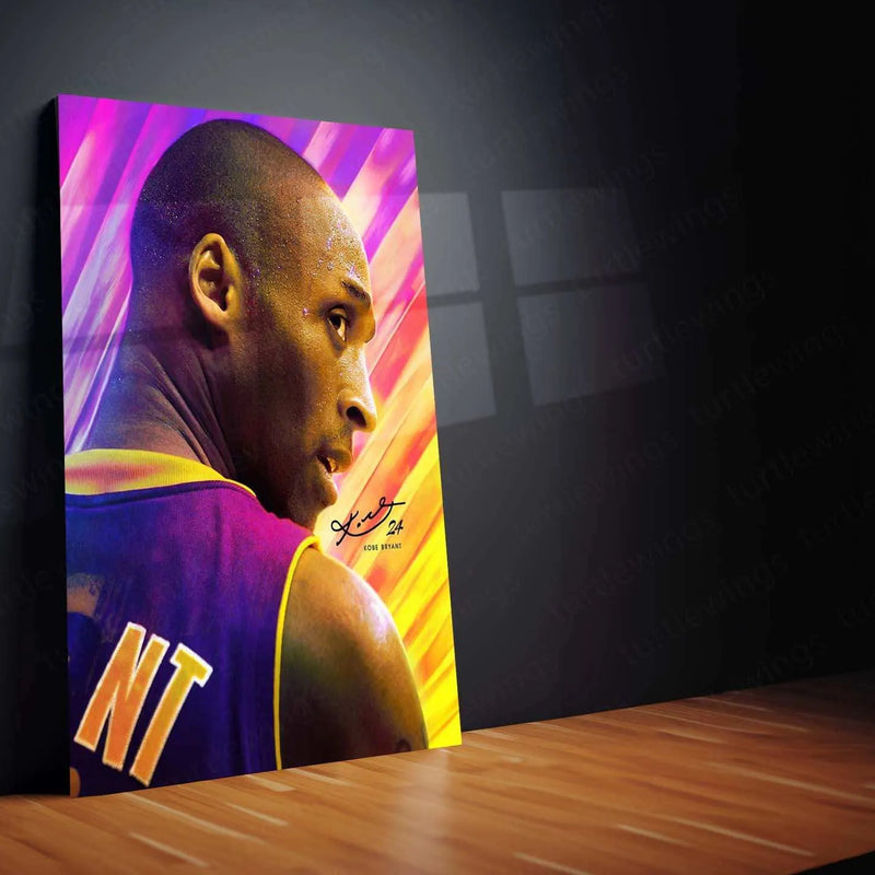Kobe Bryant Metal Poster – Mamba Mentality Wall Art | Basketball Legend Tribute 3 - TURTLEWINGS