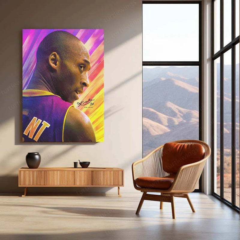 Kobe Bryant Metal Poster – Mamba Mentality Wall Art | Basketball Legend Tribute 3 - TURTLEWINGS