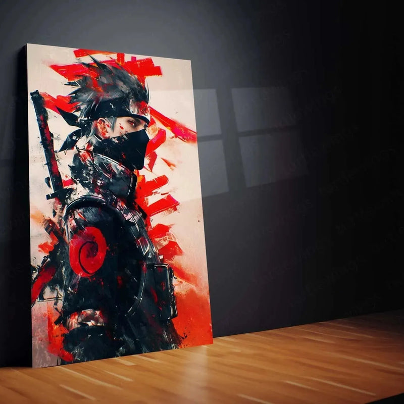 Kakashi Hatake Metal Poster – Premium Naruto Wall Art - TURTLEWINGS