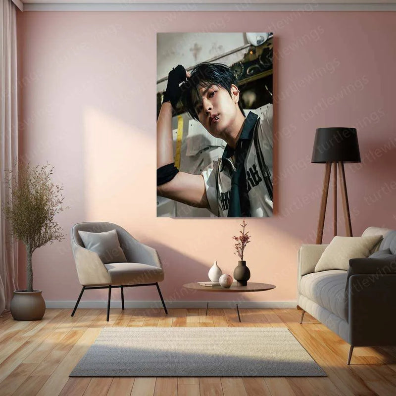 Kim Seungmin Metal Poster – Stray Kids Vocal King Wall Art for STAYs - TURTLEWINGS