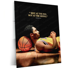 Kobe Bryant Metal Poster – Mamba Mentality Wall Art - TURTLEWINGS