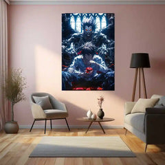 Anime metal poster | L & Ryuk – Death Note Metal Poster | Dark Anime Wall Frame