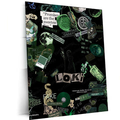 Loki Metal Poster – God of Mischief Wall Art | Marvel Villain Aesthetic Decor 2 - TURTLEWINGS