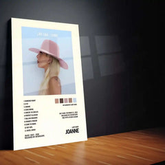 Lady Gaga – Joanne Minimalist Album Metal Poster | Music Wall Frame