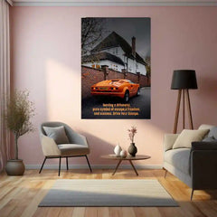 Cars Metal Poster | Lamborghini Countach – Escape, Freedom & Success Metal Poster | Supercar Wall Frame