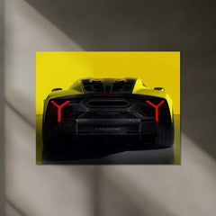 Lamborghini Fenomeno Neon Poster – Hypercar 2025 Edition Neon LED Metal Frame | Luxury Car Wall Art