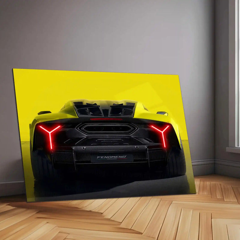 Lamborghini Fenomeno Neon Poster – Hypercar 2025 Edition Neon LED Metal Frame | Luxury Car Wall Art