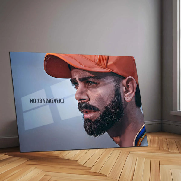 Cricket Metal Poster | Virat Kohli Metal Poster – Iconic Cricket Legend Wall Art 3 - TURTLEWINGS
