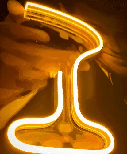 Leonardo DiCaprio Wolf of Wall Street Neon LED Metal Poster - TURTLEWINGS