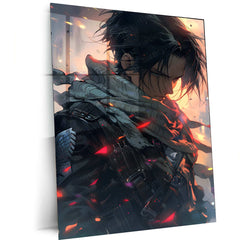 Levi Ackerman - AOT Metal Poster | Attack on Titan | Epic Hero Wall Art - TURTLEWINGS