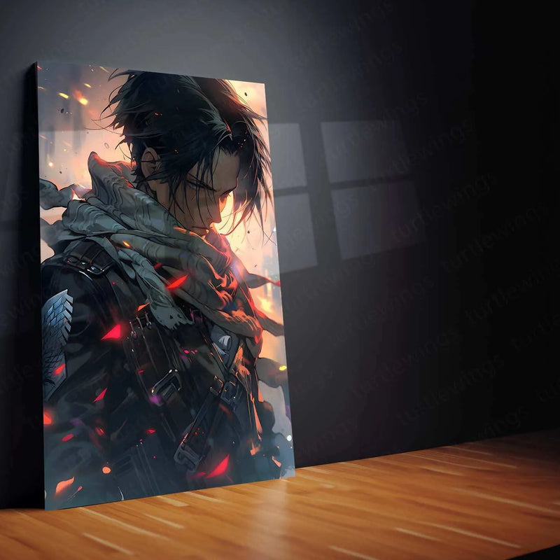 Levi Ackerman - AOT Metal Poster | Attack on Titan | Epic Hero Wall Art - TURTLEWINGS