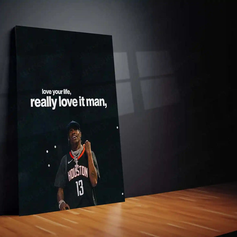 Love Your Life, Really Love It Man – Houston Jersey Concert Motivational Metal Frame - TURTLEWINGS