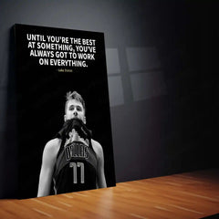 Quote Metal Poster | Luka Dončić – Work on Everything Motivational Quote Metal Poster | Basketball Wall Frame