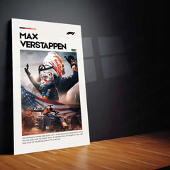 Max Verstappen Metal Frame | Red Bull Racing Wall Art - TURTLEWINGS