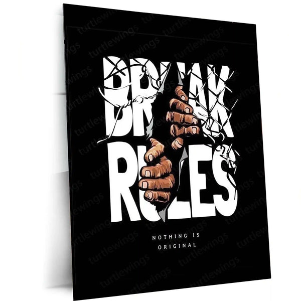 MOTIVATION Metal Frame | Bold Motivational Wall Art 09 - TURTLEWINGS