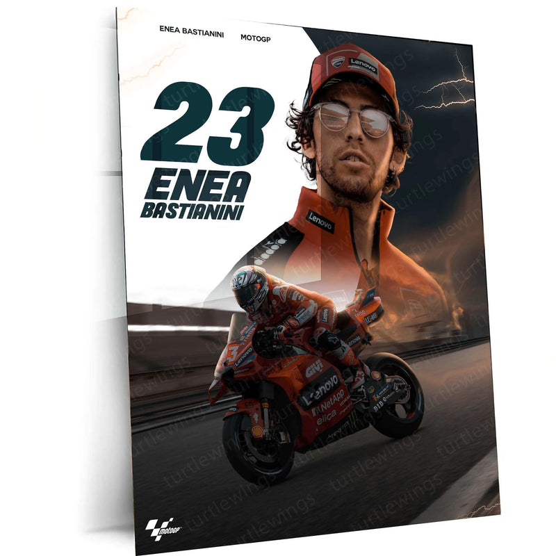 MotoGP Poster Metal Frame â Celebrate the Thrill of Racing - TURTLEWINGS