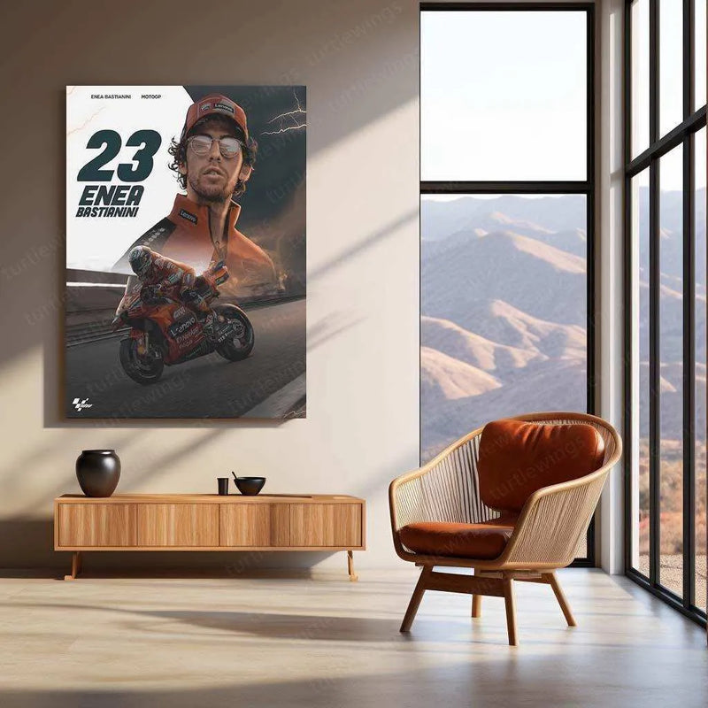 MotoGP Poster Metal Frame â Celebrate the Thrill of Racing - TURTLEWINGS