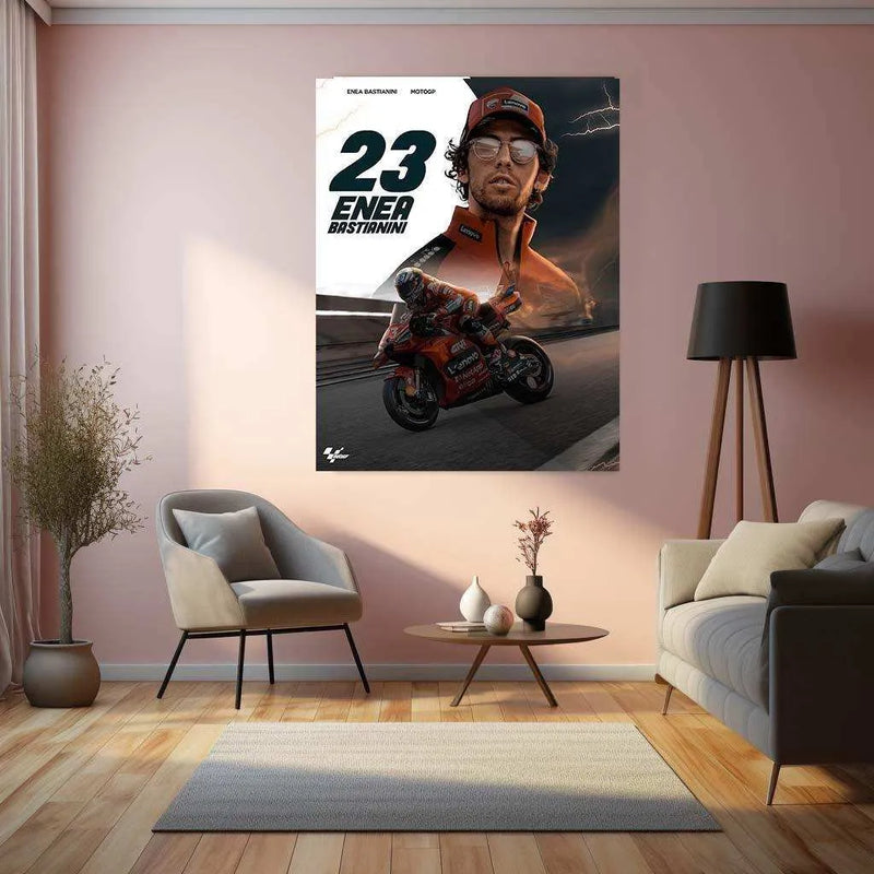 MotoGP Poster Metal Frame â Celebrate the Thrill of Racing - TURTLEWINGS