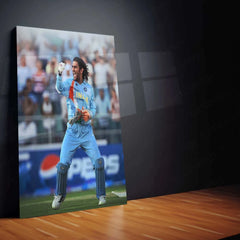 MS Dhoni 2007 Metal Poster – Iconic T20 World Cup Victory Wall Art - TURTLEWINGS