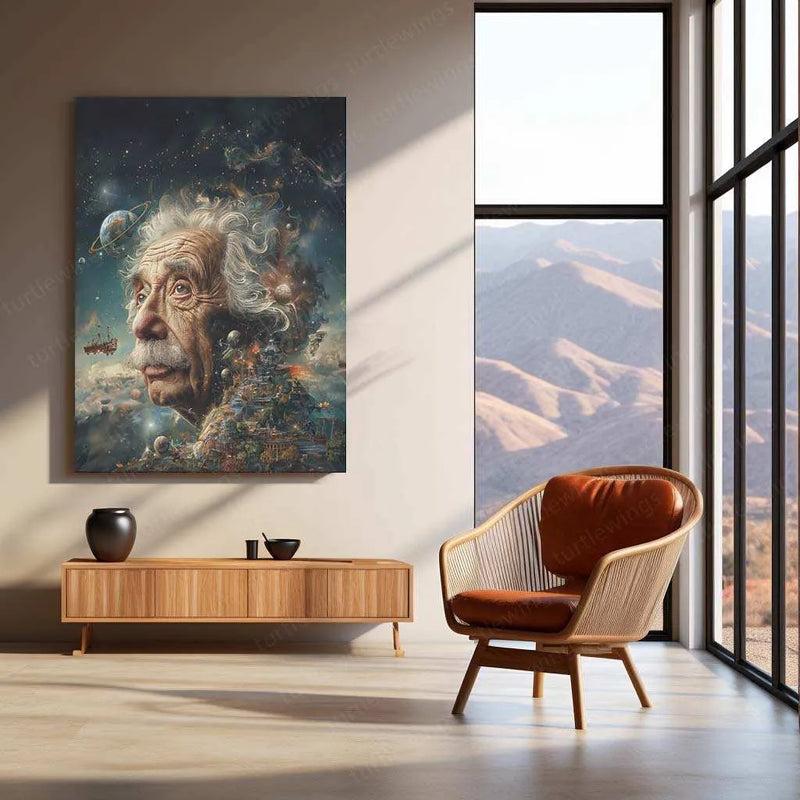 Metatron Inspirational Quote Metal Poster | Imagination vs. Knowledge Wall Art | Motivational Decor - TURTLEWINGS