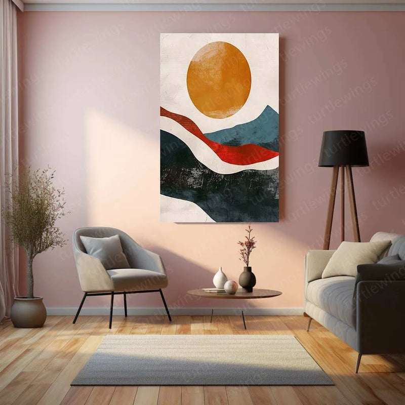 Minimalist Art Metal Poster – Modern Aesthetic Wall Decor - TURTLEWINGS