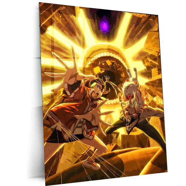 Anime Metal Poster | Tokyo Ghoul – Ken Kaneki Shadow Metal Poster | Dark Anime Wall Frame 07