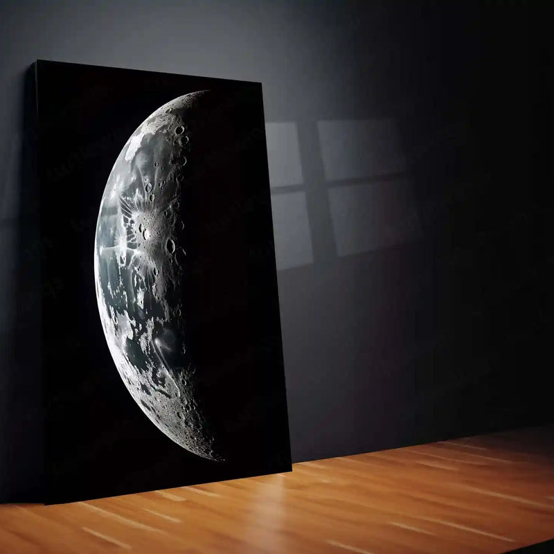 Celestial Moon Phases | Aesthetic Moon Art Metal Frame | Space Wall Decor - TURTLEWINGS