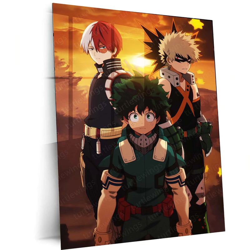Anime Metal Poster |My Hero Academia Metal Poster – Iconic Anime Wall Art - TURTLEWINGS