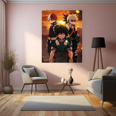 Anime Metal Poster |My Hero Academia Metal Poster – Iconic Anime Wall Art - TURTLEWINGS