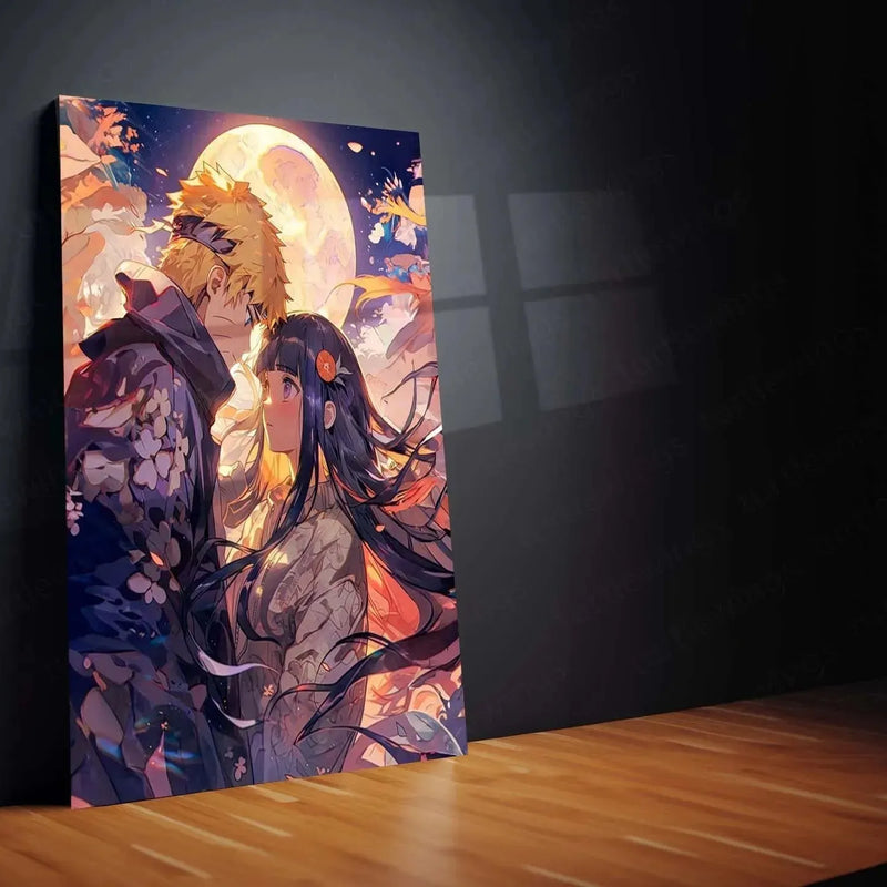 Naruto & Hinata Metal Poster - TURTLEWINGS