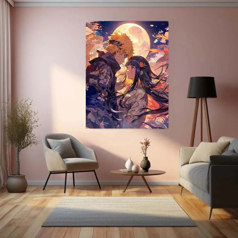 Naruto & Hinata Metal Poster - TURTLEWINGS