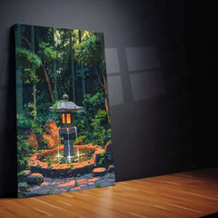 Nature Art Metal Poster – Serene Landscape & Aesthetic Wall Decor | Tranquil Nature-Inspired Print - TURTLEWINGS