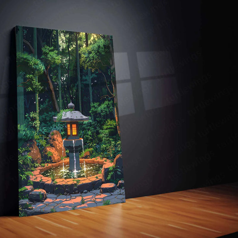 Nature Art Metal Poster – Serene Landscape & Aesthetic Wall Decor | Tranquil Nature-Inspired Print - TURTLEWINGS