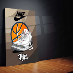 Abstract Metal Poster | Nike Sneaker Art Metal Poster – Bold & Stylish Decor 01 - TURTLEWINGS