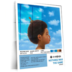 Nothing Was The Same – Drake | Iconic Album Cover Metal Poster | HD Metal Wall Frame