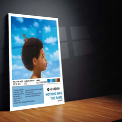 Nothing Was The Same – Drake | Iconic Album Cover Metal Poster | HD Metal Wall Frame