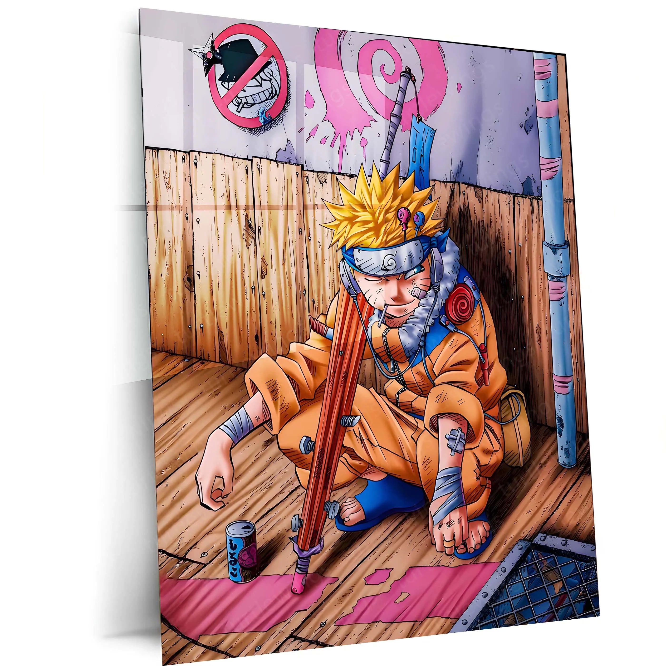 meru_naru1013 Anime Metal Poster | Naruto Uzumaki – The Ninja Way Artwork