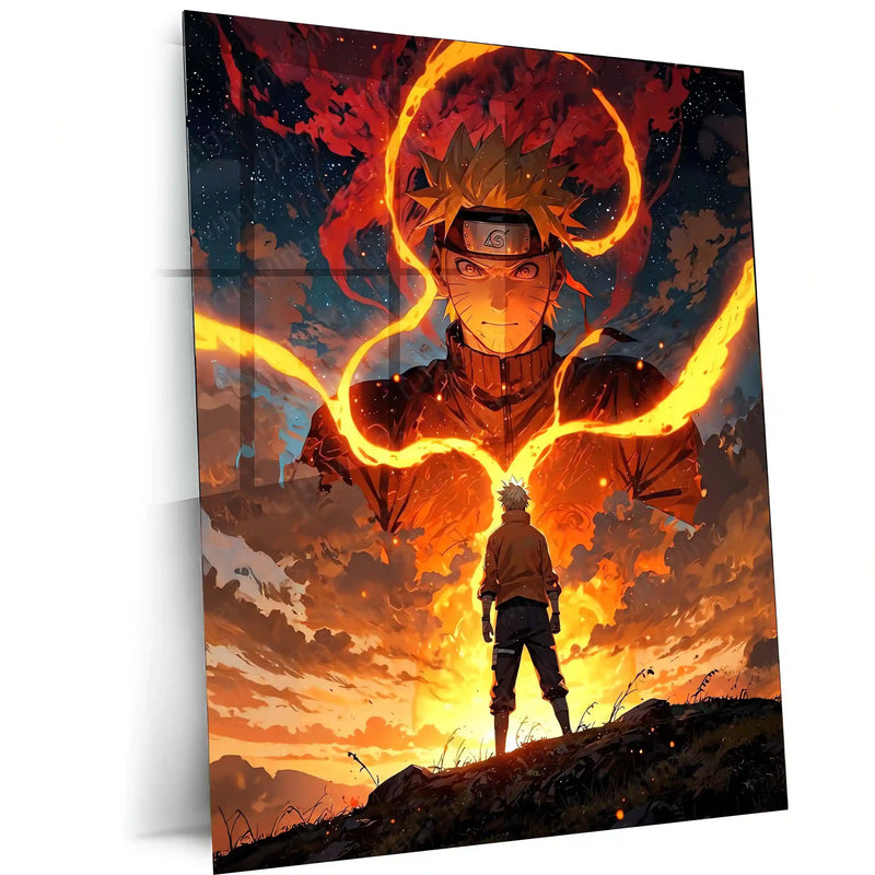 Anime Metal Poster | Naruto Uzumaki – The Fire Within Metal Poster | Naruto Shippuden Anime Wall Frame
