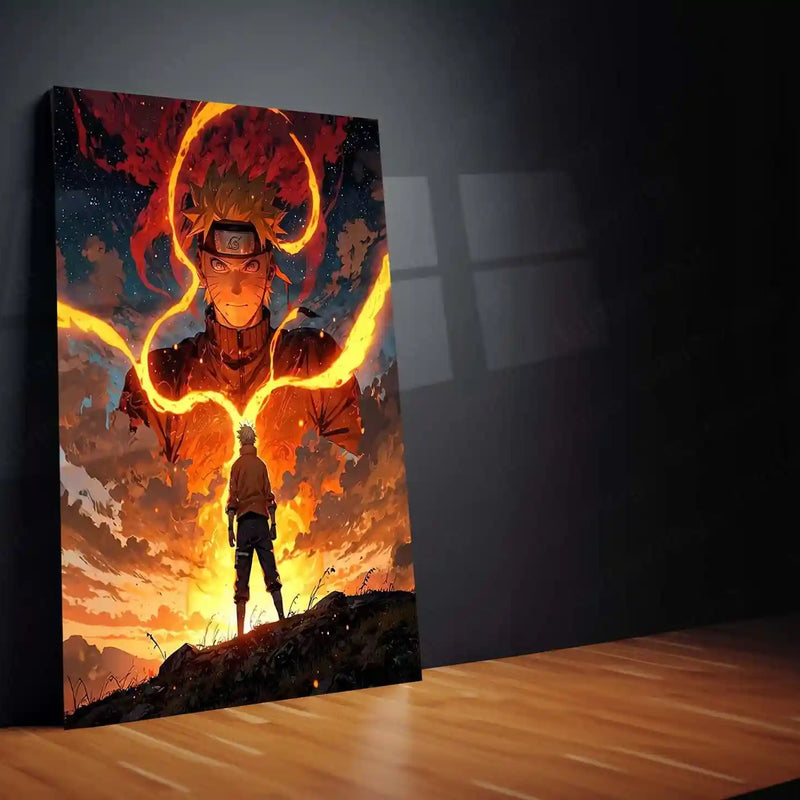 Anime Metal Poster | Naruto Uzumaki – The Fire Within Metal Poster | Naruto Shippuden Anime Wall Frame